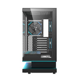 Caja Semitorre Atx Floatron F1 A-Rgb Negro Darkflash Int: 3x2'5, 2x3'5 / 1xusb-C, 2xusb3.0 / Audio Hd In/Out / Negro