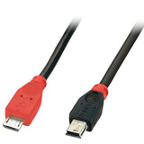 Lindy 31718 Cable Usb Usb 2.0 1 M Micro-Usb B Mini-Usb B Negro