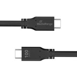 Cable Mediarange Mrcs218  Usb Usb 3.2 Gen 1 (3.1 Gen 1) 3 M Usb C Negro