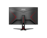 Monitor 27 Aoc Gaming Curvo Cq27g2se Qhd 2560x1440 165hz 2hdmi 1dp Negro-Red