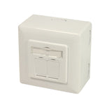 EAN 4052792064575 - LogiLink NP0006A toma de corriente 2 x RJ-45 Blanco imagen 1