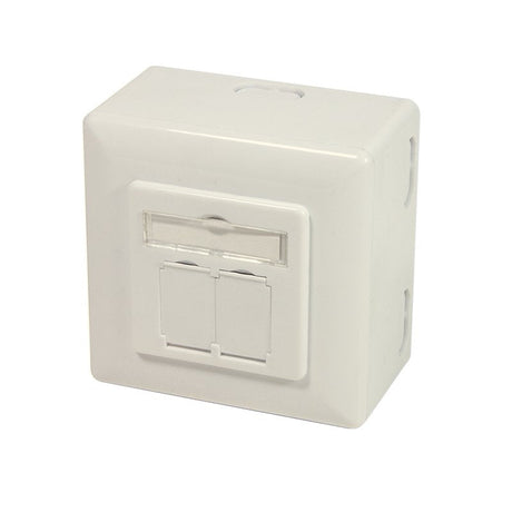 EAN 4052792064575 - LogiLink NP0006A toma de corriente 2 x RJ-45 Blanco imagen 1