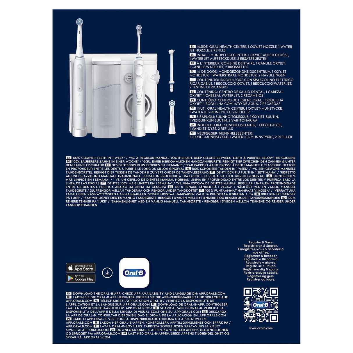EAN 8006540841068 - Oral-B iO4 & OxyJet Adulto Cepillo dental oscilante Blanco imagen 5