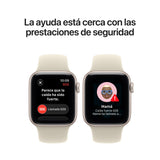 Apple Watch Se3 Gps 40mm Caja De Aluminio Blanco Estrella Correa Deportiva Arena M L