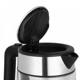 Tetera Lauben Lbnek17gs  Eléctrica 1,7 L 2200 W Negro, Acero Inoxidable, Transparente