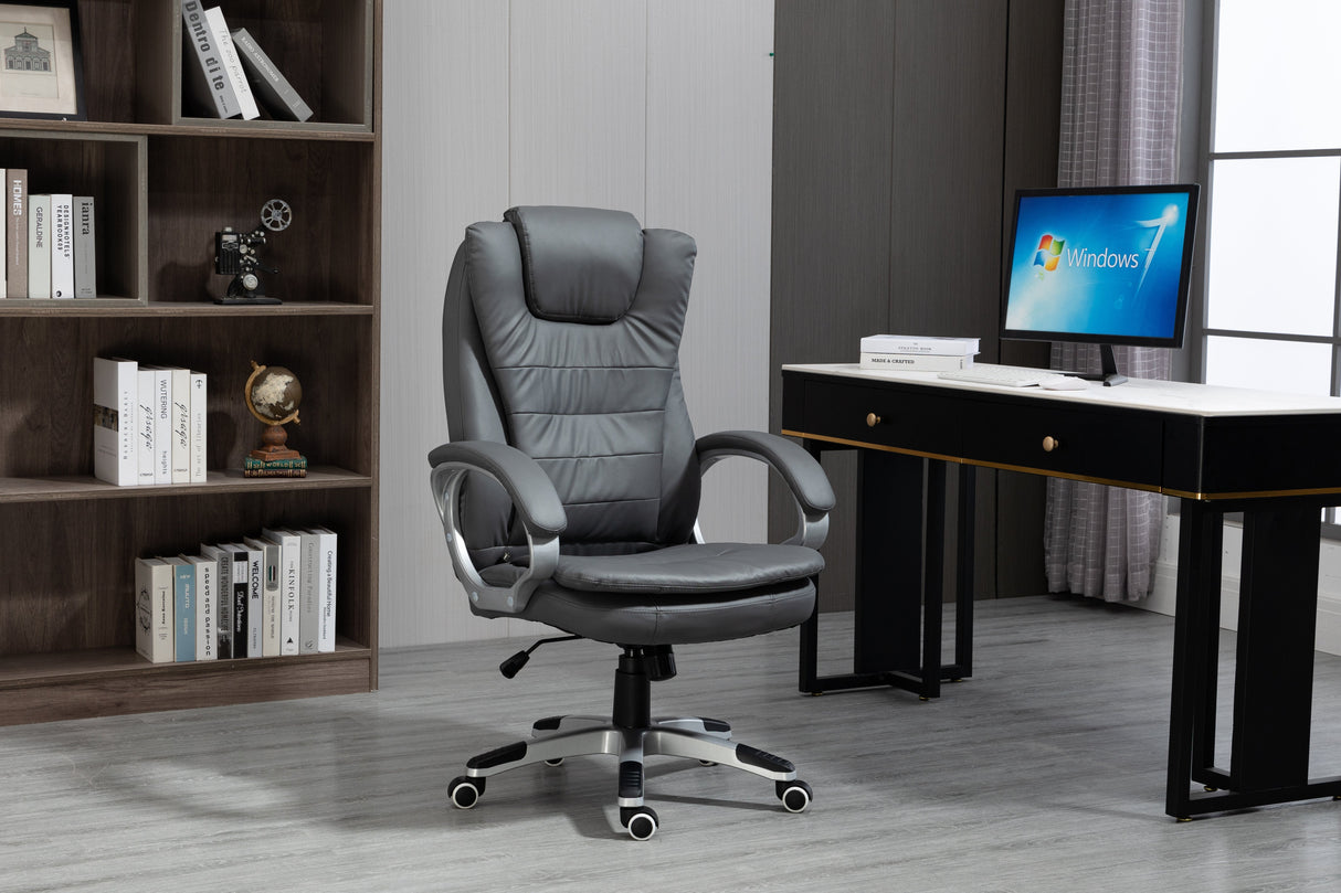 Silla  Activejet De Oficina Calefactable Con Masaje Yk7304 Gris