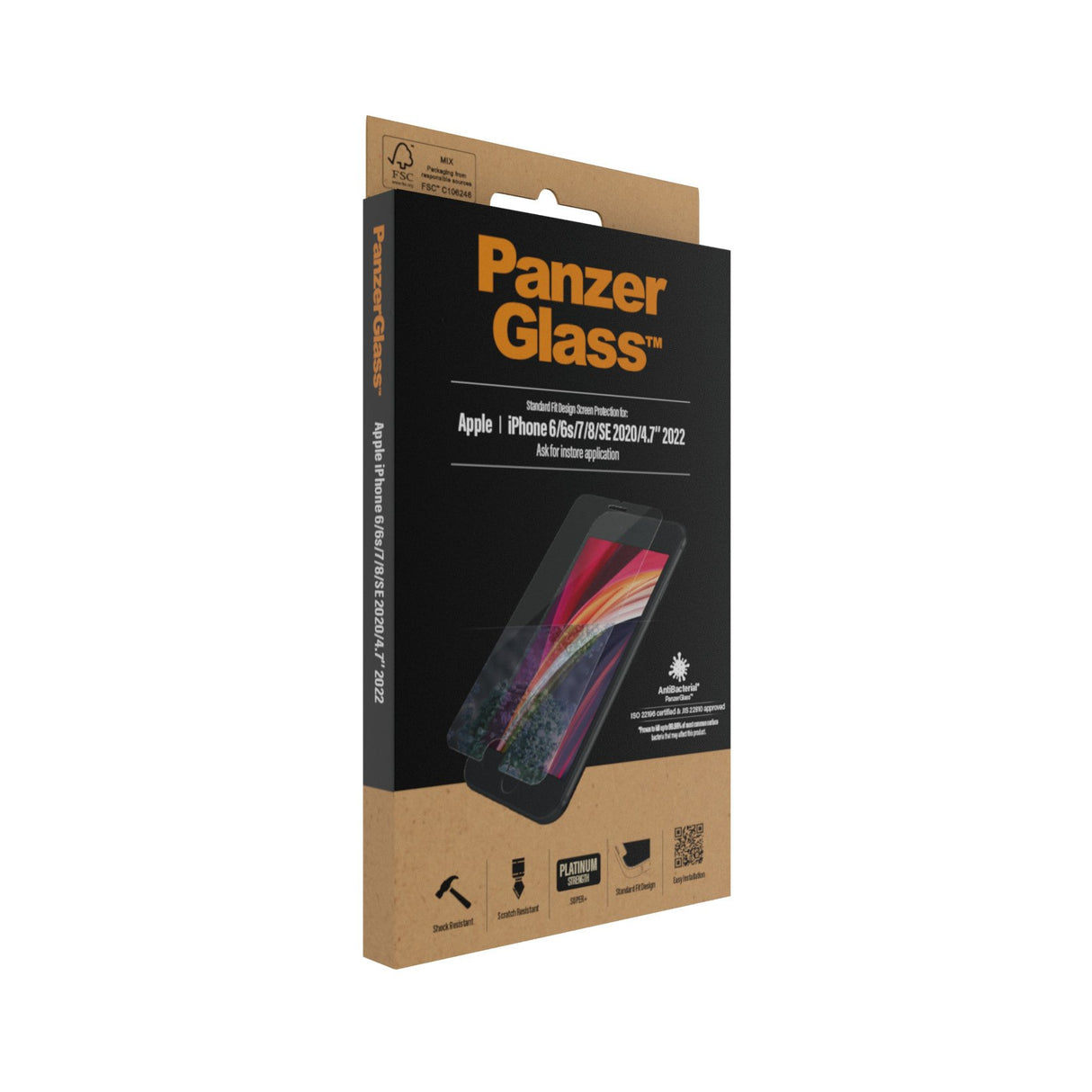 EAN 5711724026843 - PanzerGlass ® Screen Protector iPhone 8 | 7 | 6s | 6 | SE (2020/2022) | Standard Fit Protector de pantall imagen 4