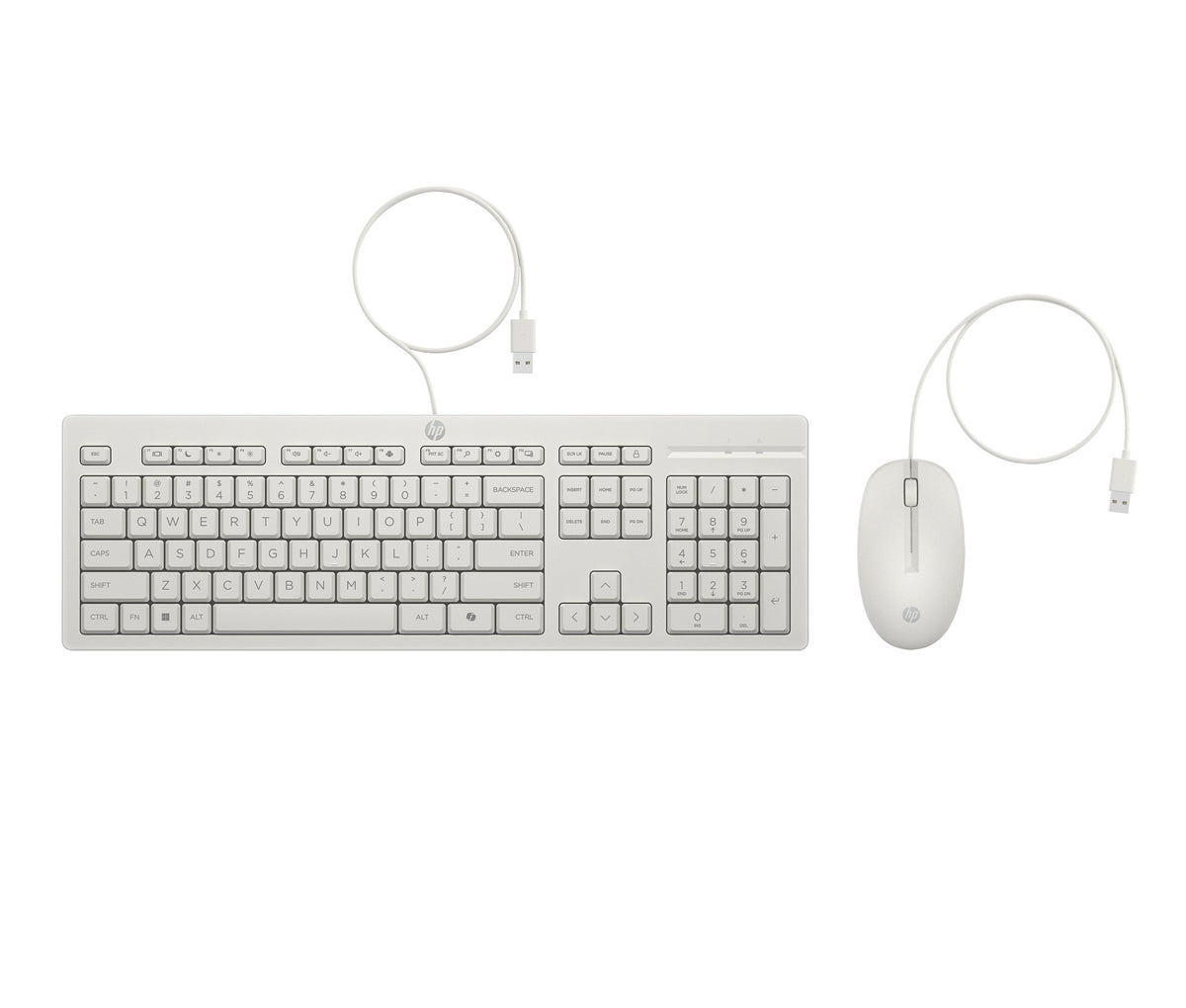 EAN 0198701753803 - HP 225 Wired Mouse and Keyboard Combo G2 Cashmere White teclado Ratón incluido Oficina USB Blanco imagen 4