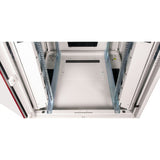 Roline 19-Zoll Netzwerkschrank Pro 22 He, 800x800 Bxt Glastr Grau