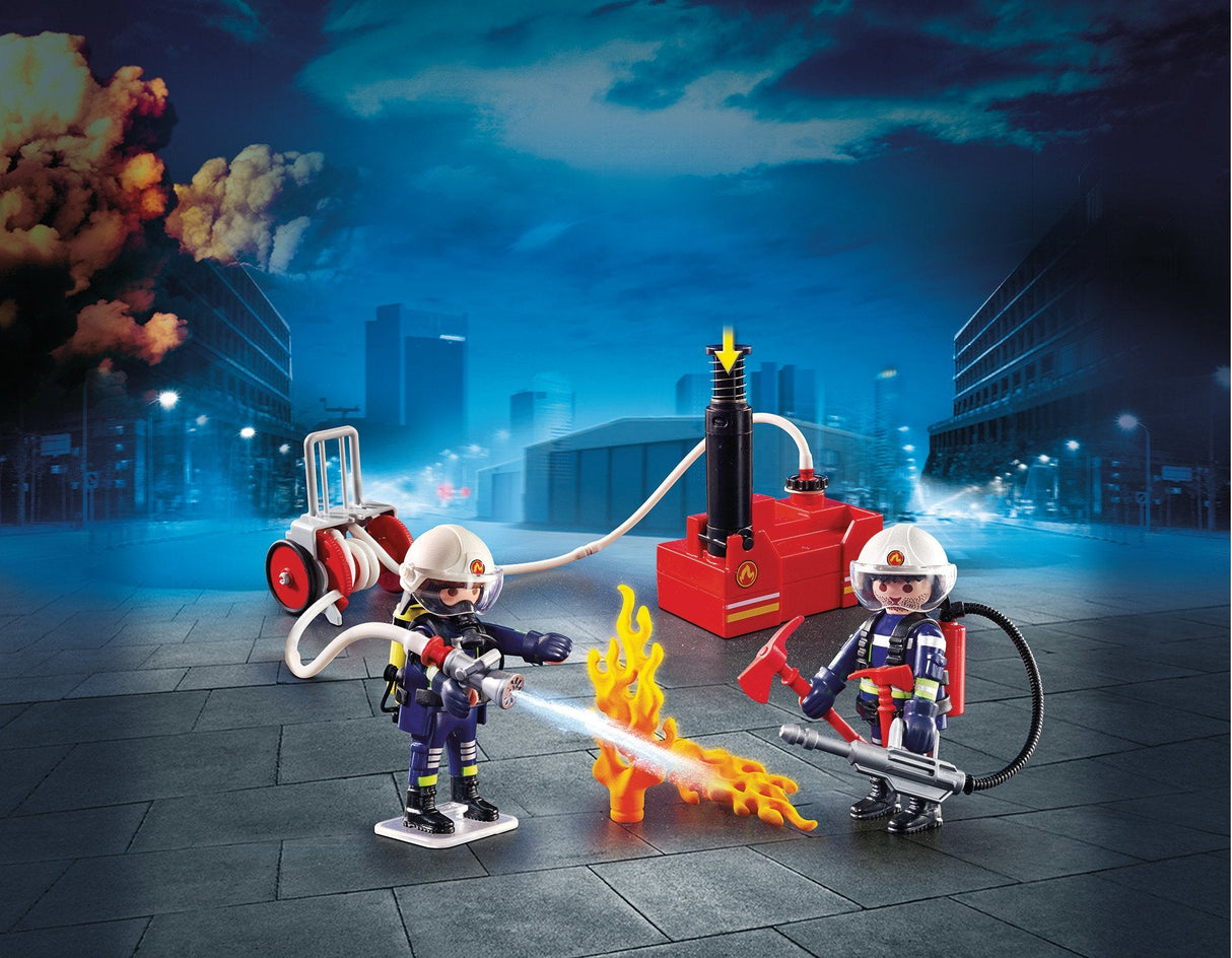 Playmobil Ciudad Accion -  Bomberos Con Bomba De Agua