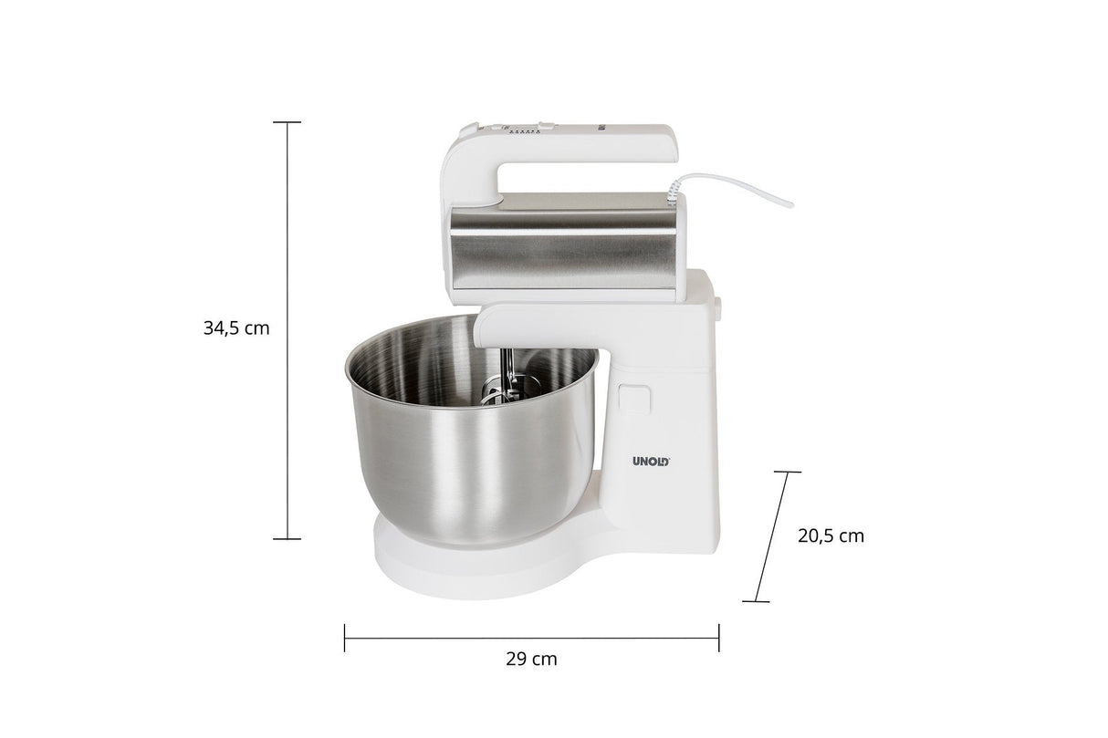 Unold Hand Blender Con Mixing Bowl Hannah White Silver (78720)