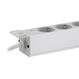 Regleta  9er De Enchufes 19" Pdu Logilink Gris Claro