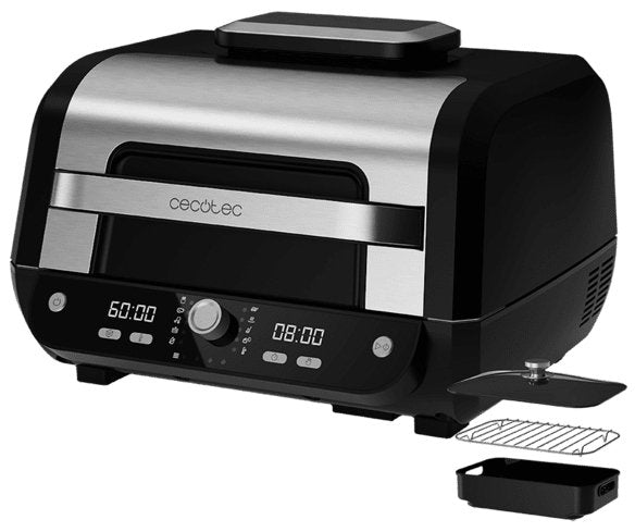 Freidora Cecotec Cecofry Firedome 8000 Pro Sencillo 8 L Independiente 1700 W De Aire Caliente Negro, Acero Inoxidable