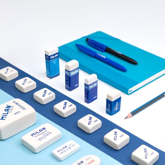 Milan Goma 403 Gigante Miga De Pan 6,8x5,1x2,8 Cm Blanco -Caja 3u-