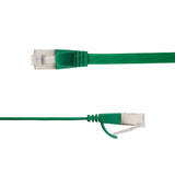 Flat U/Ftp Cat6a Green 2m Awg 32/7, Pvc, 1 85x6mm Stp-Fl6a-00200-Gr