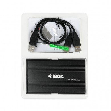 I-Box Caja Externa Usb 2.0 Para Disco Duro 2.5" (Hdd) Negro  Hd-01