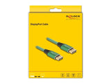 Delock 80630 Cable Displayport 16k 60 Hz 2 M Metal Verde