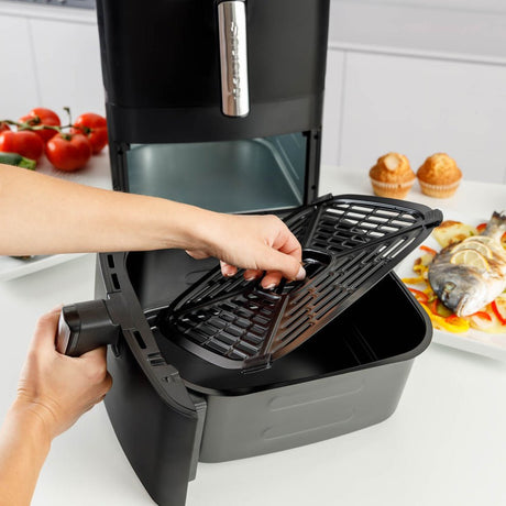 EAN 8414234730022 - Taurus Air Fry Duo Slim Doble 13 L Independiente 2800 W Freidora de aire caliente Negro imagen 4