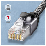 Axagon Ade-Cm50 Usb-C 5gbps - Gigabit Ethernet Adapter With Integrated Cat6 Rj-45 Network Cable (5 M), Asix Ax88179b