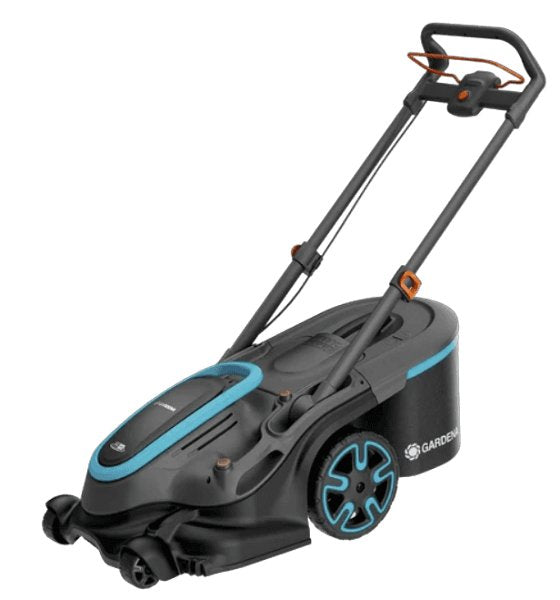 Cortacésped Inalámbrico Gardena Powermax Duo 46/36v P4a, Juego 2 Listo Para Usar, 36 Voltios 2x18 V  Negro/Gris, 2x Batería Li-Ion 2,5 Ah, Power For All Alliance 14646-65