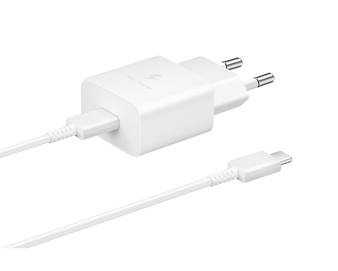 Cargador De Pared Samsung Ep-T1510xwe 1xusb Tipo-C + Cable Usb Tipo-C 15w