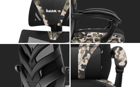 EAN 5903796011326 - Huzaro Combat 5.0 Silla para videojuegos de PC Asiento de malla Negro, Camuflaje imagen 11