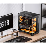 Jonsbo Tk-4 Gehäuse, Midi-Tower, Atx, Tempered Glass - Schwarz