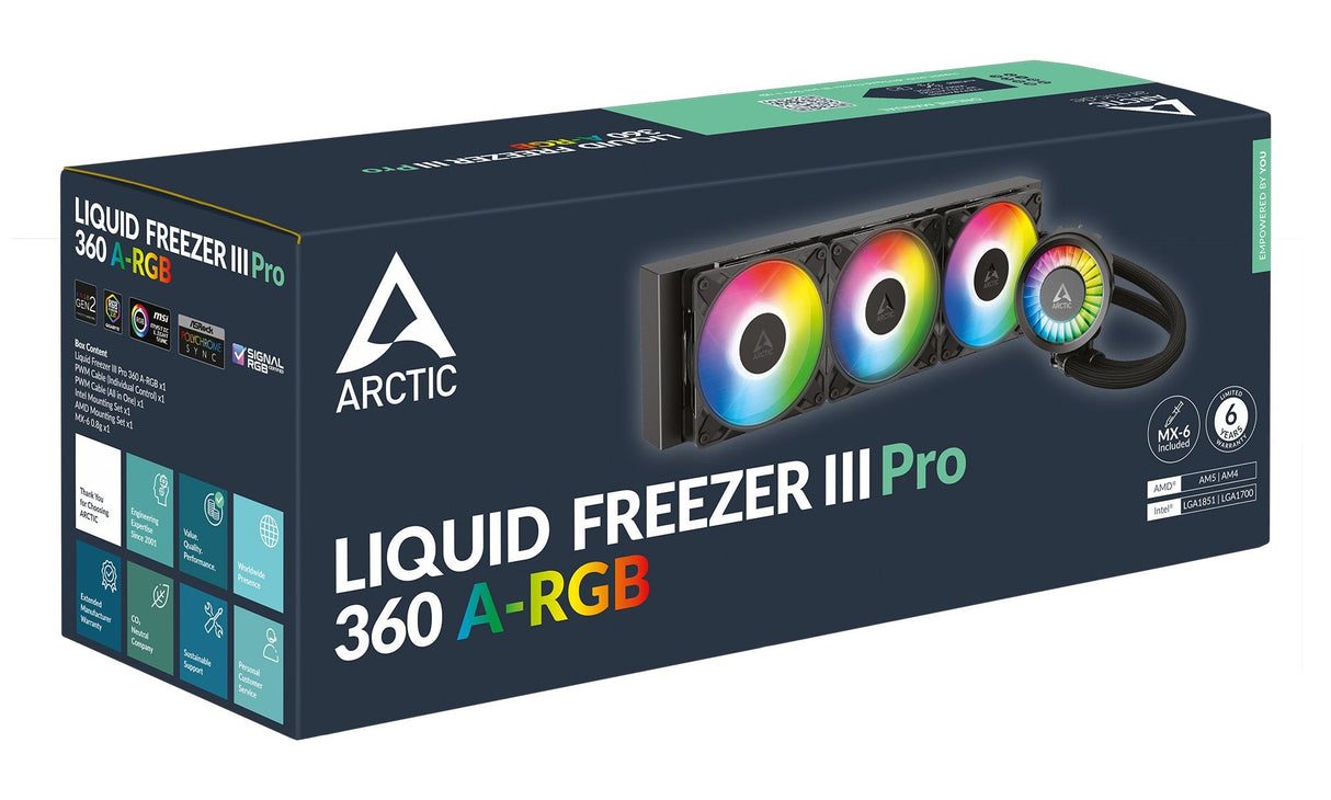 Refrigeración Por Agua  Arctic Liquid Freezer Iii Pro 360 A-Rgb