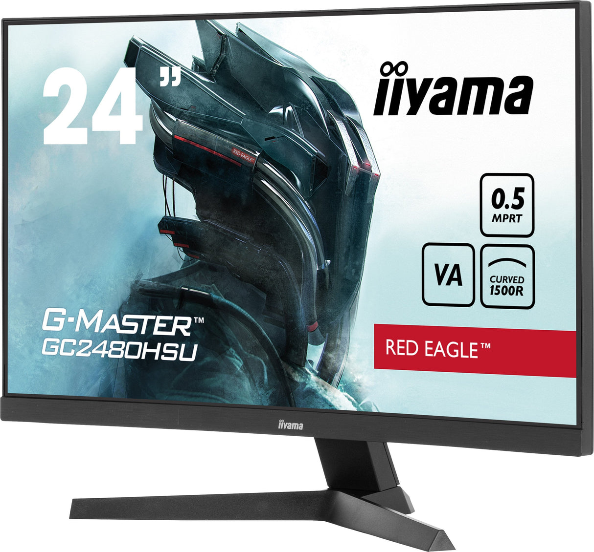 Monitor Iiyama 24" Gc2480hsu-B1 16:9 2xhdmi+Dp+Usb Curv.