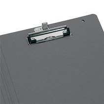 Carpeta Portapapeles Herlitz A4 Pf Gris / Negro Con Portalápices
