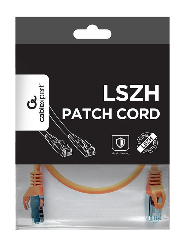 Cable De Red Gembird S Ftp Cat. 6a Lszh Naranja 0.5m Pp6a-Lszhcu-O-0.5m