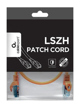 Cable De Red Gembird S Ftp Cat. 6a Lszh Naranja 0.5m Pp6a-Lszhcu-O-0.5m