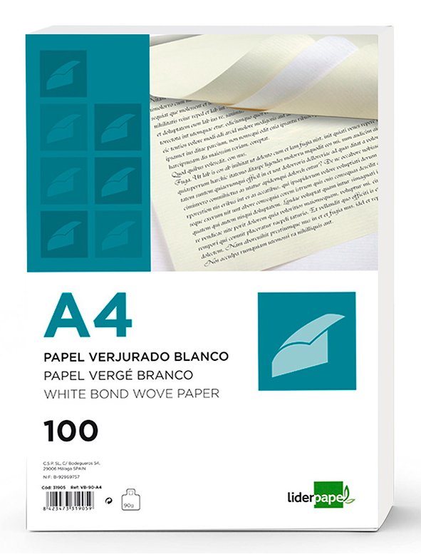 Papel Verjurado A4 90g/M2 Crem 1