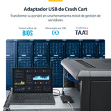 Startech Adaptador Crash Cart Conector Usb Kvm Ord