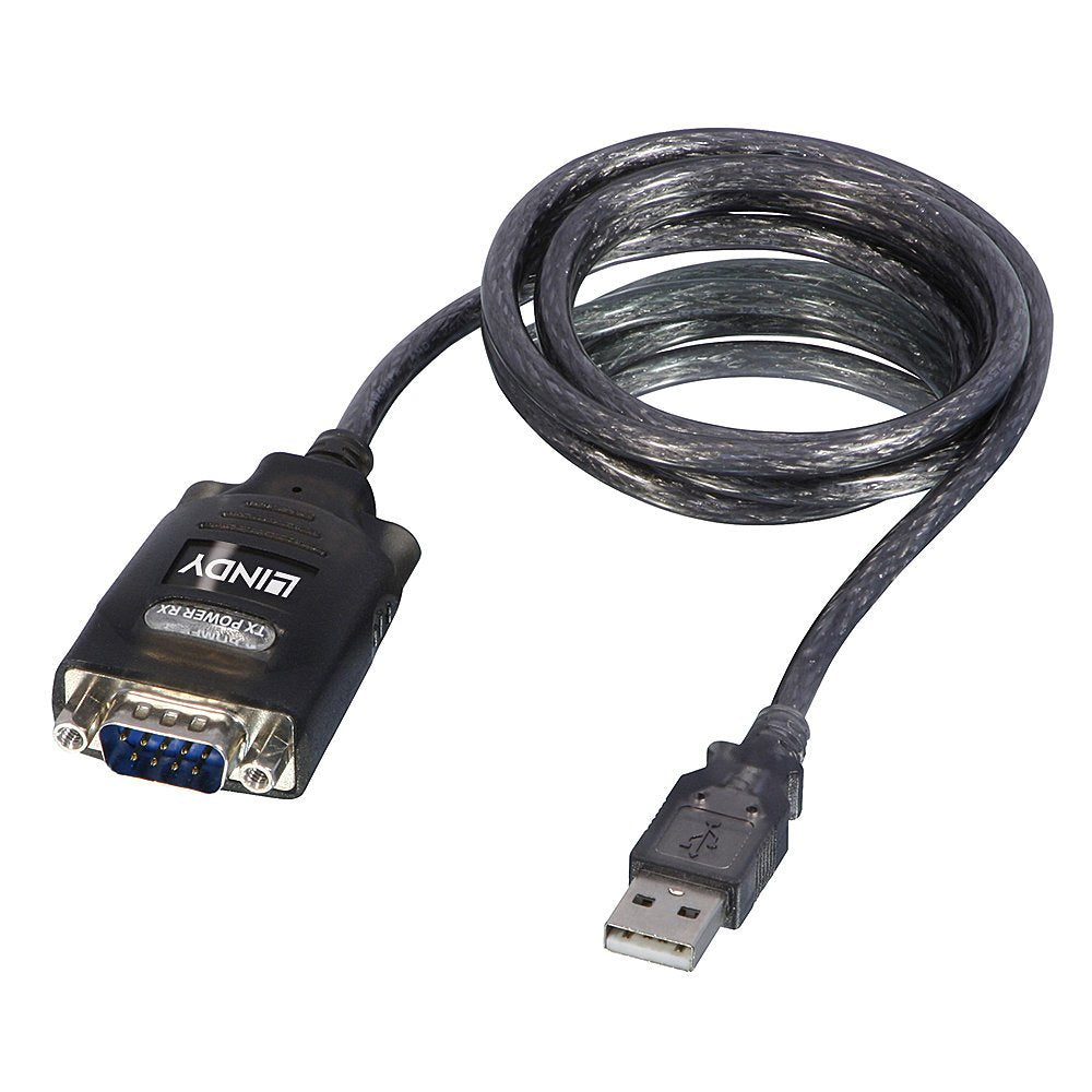 Lindy Convertidor Usb Serie Rs232 Com Almacenamiento 1.1m