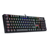Redragon Mitra Teclado Mecánico Gaming Switch Rojo Rgb Español España Negro