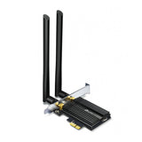 Tp-Link Archer Tx50e, Inalámbrico, Pci Express, Wlan / Bluetooth, Wi-Fi 6 (802.11ax), 2402 Mbit/S, Negro, Metálico