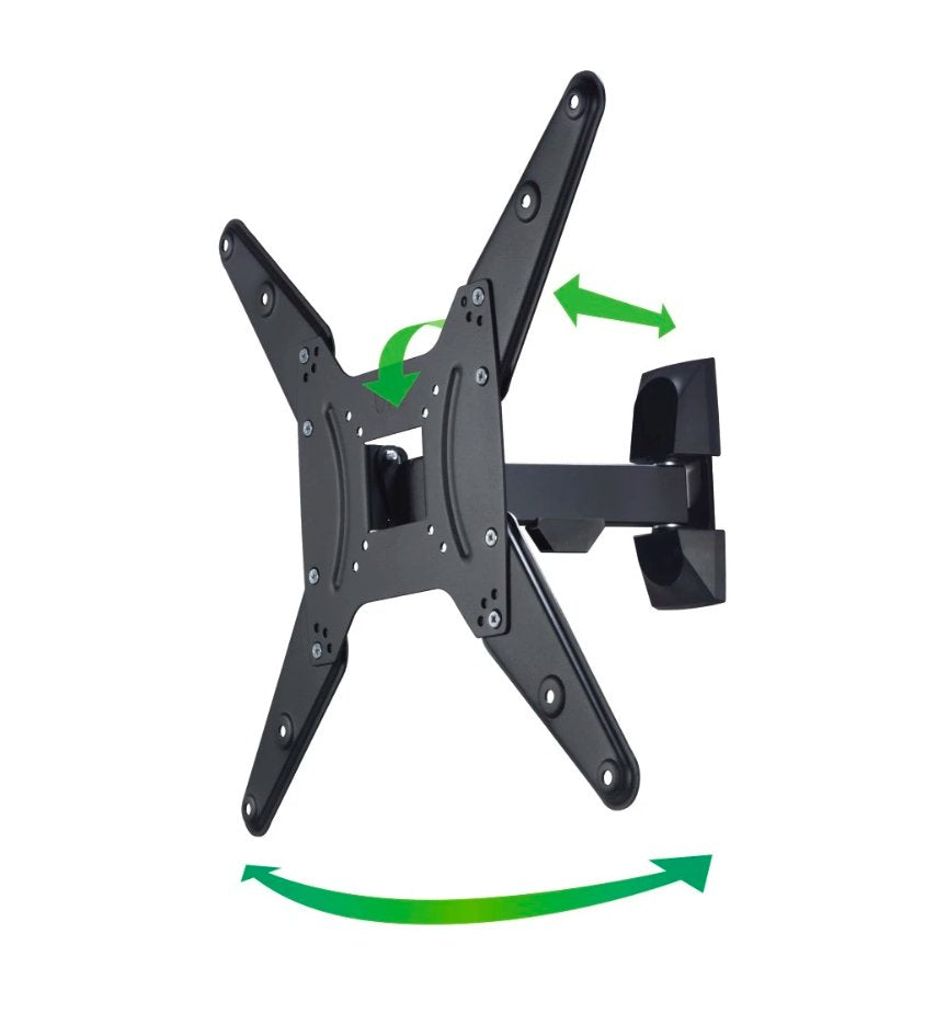 Soporte Mural Televisor, Negro, Articulado, De 32 A 65 Pulg, Carga Máx. 20 Kg