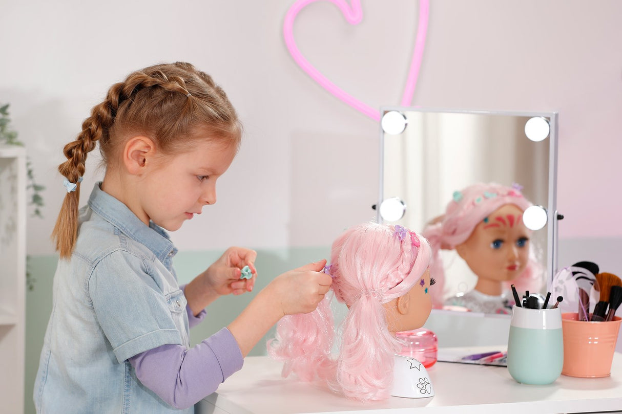 Zapf Creation Baby Born® Styling Head Creative, Make-Up Y Hairy Head 836033