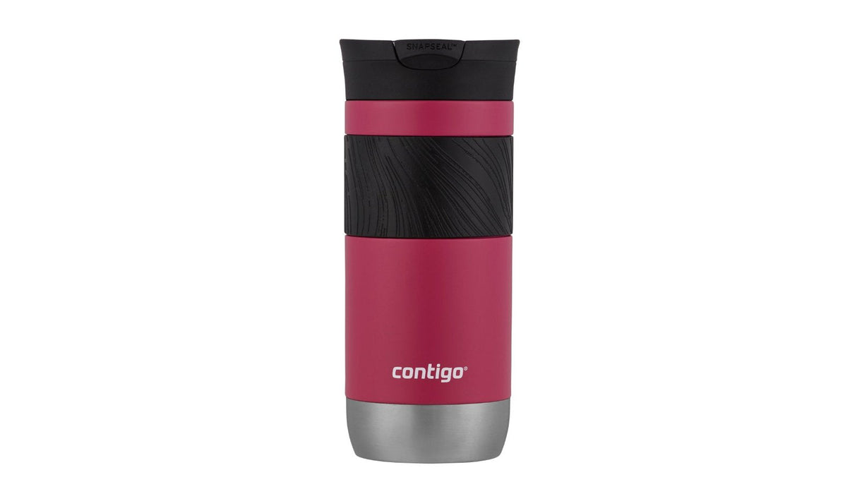 Botella Contigo Byron 2.0 Snapseal 470 Ml Negro, Rojo