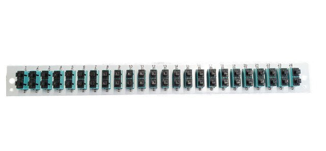 Efb Bestckte Frontblende Mit 24 X Sc Duplex Kupplung Os2 Vertikal, Grau