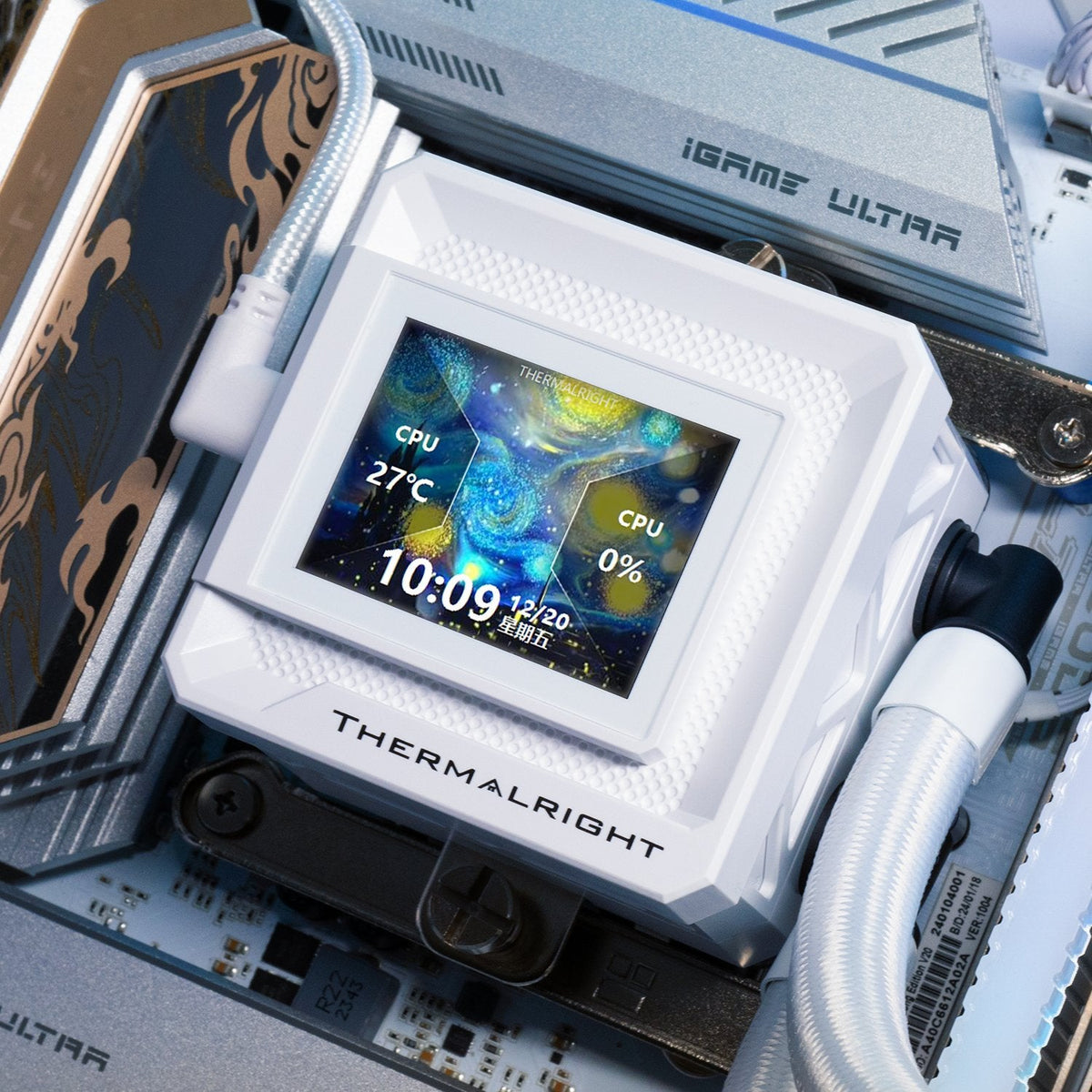 K Thermalright Frozen Warframe Se Refrigeración Líquida, Argb - 360mm, Blanco