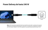 I-Tec Thunderbolt 4 Usb4 Class Pro Cable 240w With Lcd 40 Gbps 150 Cm