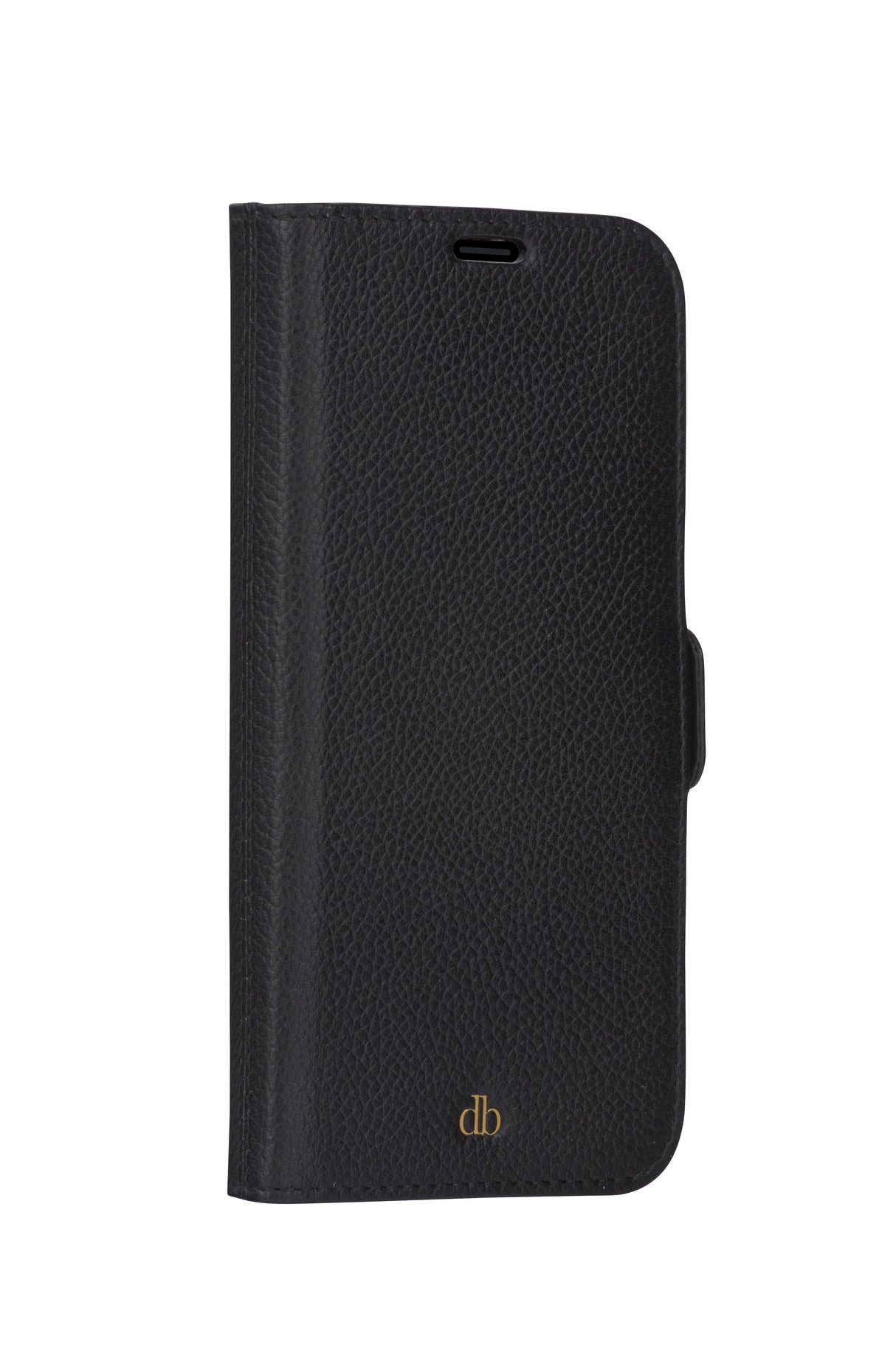 Dbramante1928 New York Funda Con Tapa Para Teléfono Móvil 2 En 1 Cuero Pebble De Grano Completo Negro Noche Para Apple Iphone 11 Xr