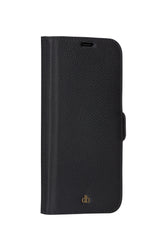 Dbramante1928 New York Funda Con Tapa Para Teléfono Móvil 2 En 1 Cuero Pebble De Grano Completo Negro Noche Para Apple Iphone 11 Xr