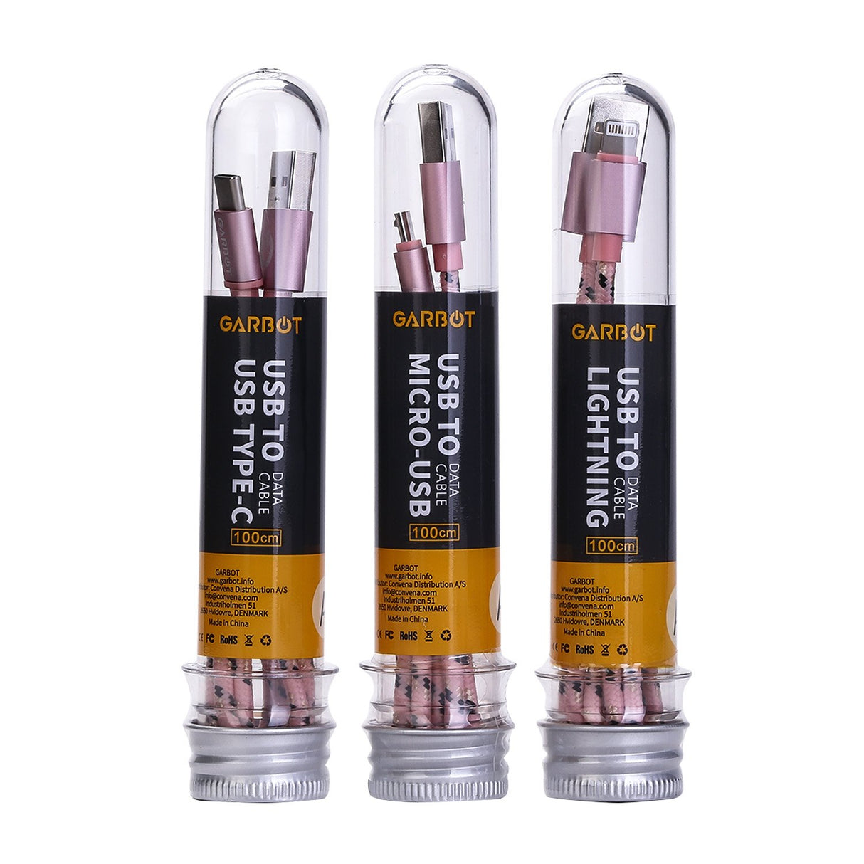 EAN 5714590003765 - Garbot C-05-10196 cable USB 1 m USB A Micro-USB B Rosa imagen 3