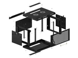 EAN 5901969439922 - Lanberg WF01-6406-23B armario rack 6U Bastidor de pared Negro imagen 6