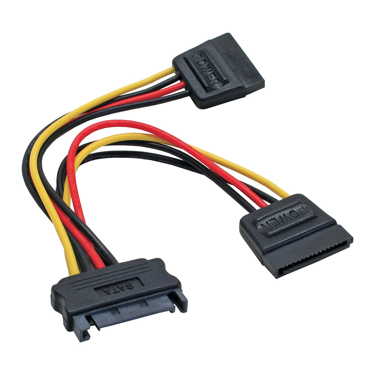 Cable De Alimentación En Y Sata Inline Sata Hembra A 2x Sata Macho De 0,15 M