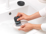 Brabantia Soap Dispensing Dish Brush  Dark Grey