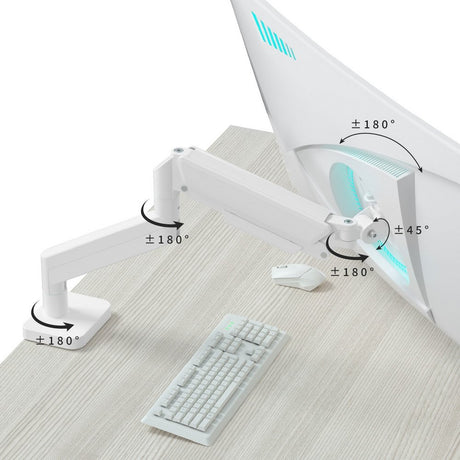 EAN 8716309135436 - Gembird MA-DA1-04-W soporte para monitor 81,3 cm (32") Escritorio Blanco imagen 17